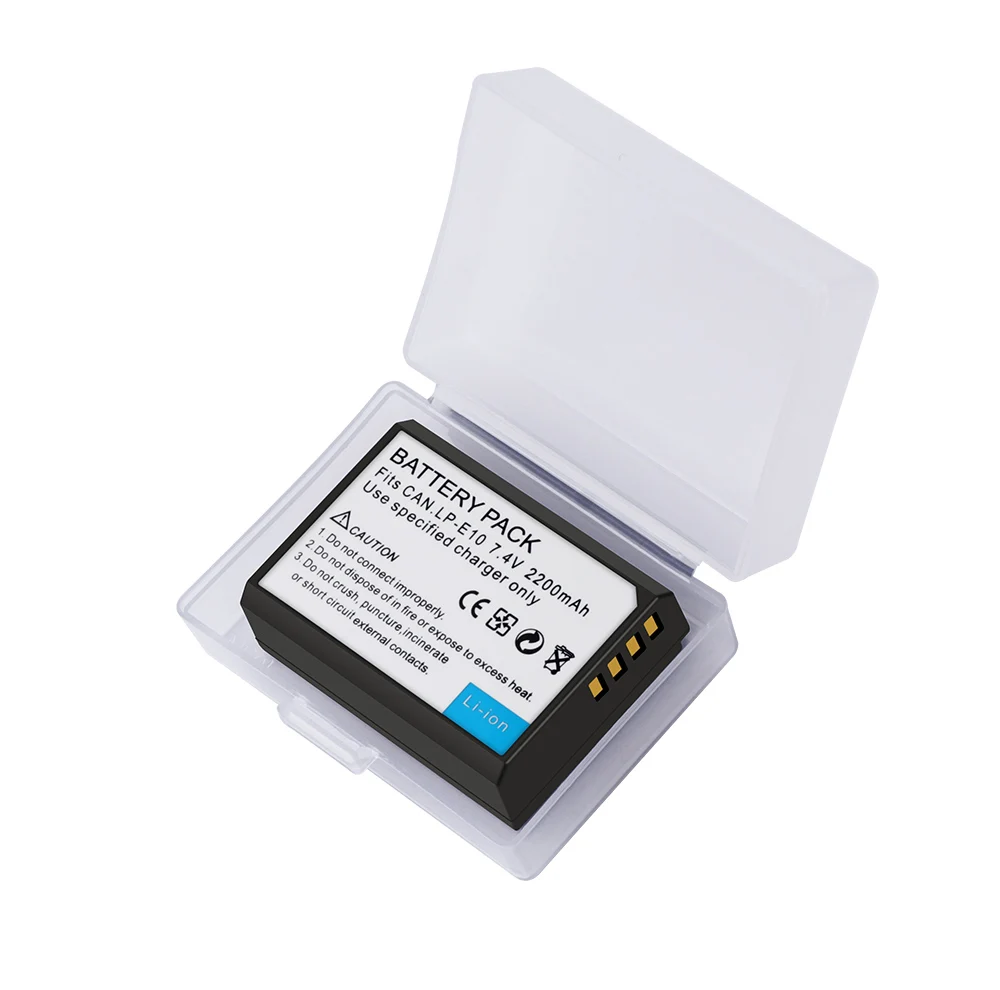 2200mAh LP-E10 LP E10 LPE10 Digital Camera Battery For Canon 1100D 1200D 1300D Rebel T3 T5 KISS X50 X70 Battery L50