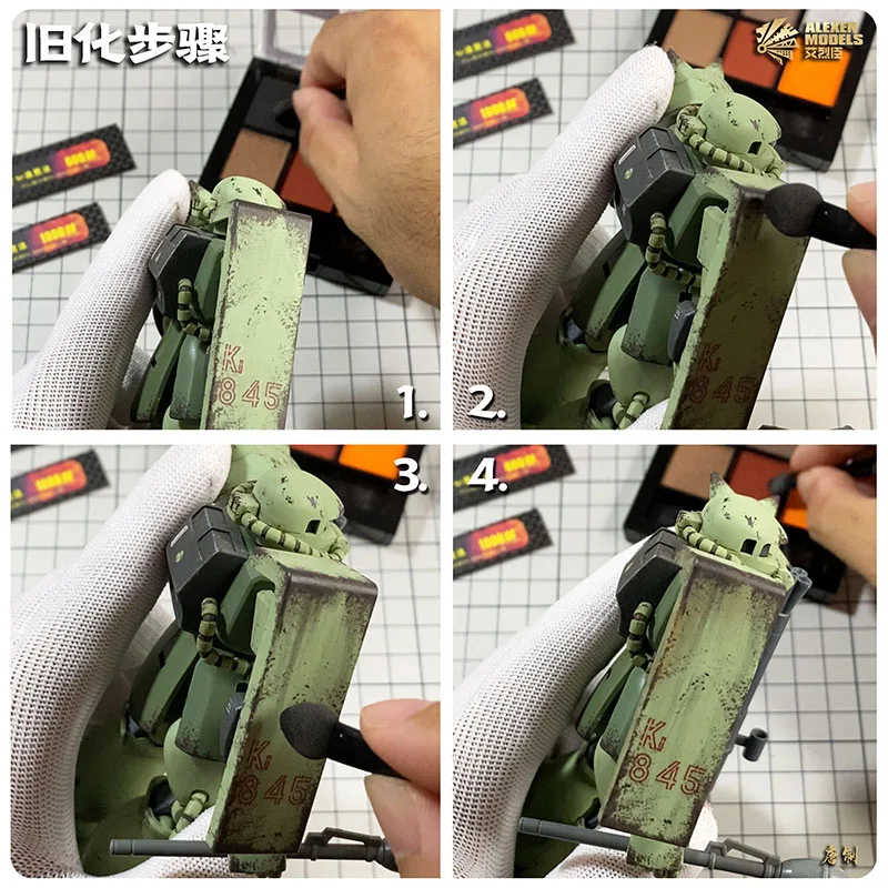 CR020 Series Anime Mecha/Military Model Tank Vehicle Aircraft Solid Natural Soil Pastel model tools