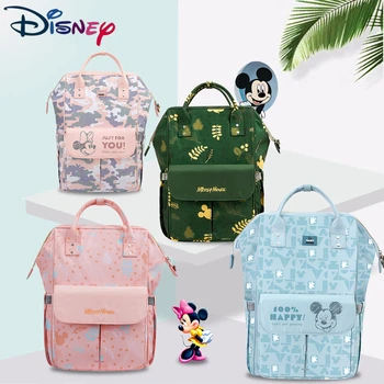 

Disney Diaper Bag Mickey Usb Baby Nappy Stroller Bag Mummy Multifunction Diaper Backpack Baby Large Capacity Organizer DPB62