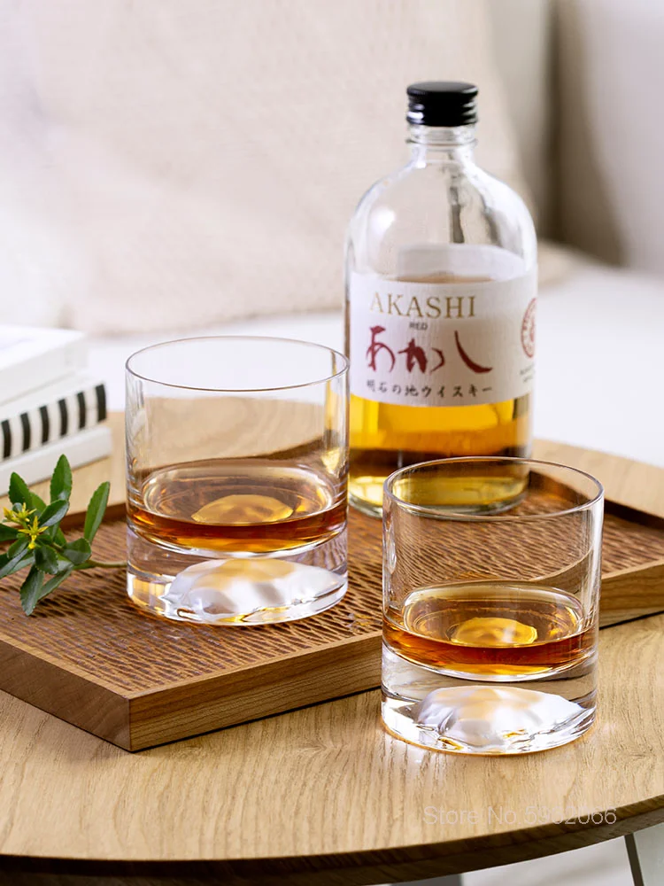 Cool Skull Face Crystal Old Fashioned Whisky Glass Devil Bottom Raised Rock Glass Chivas Whiskey Tumbler XO Brandy Snifter Cup