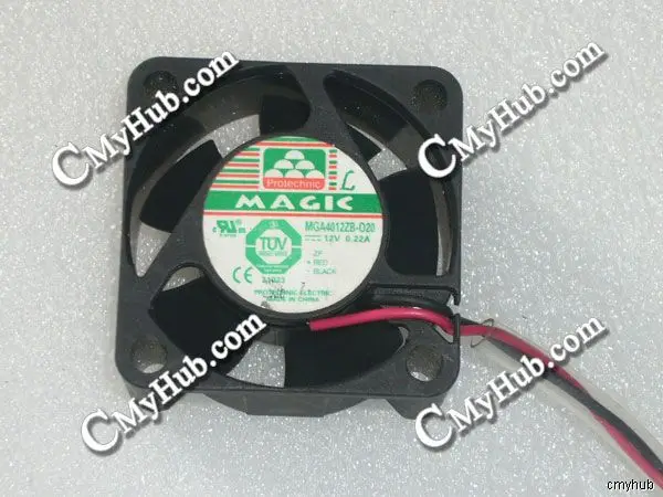 Для Protechnic MGA4012ZB 020 DC12V 0.22A 4020 4 см 40 мм 40x40x20 2 контактный охлаждающий