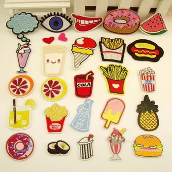 

50pcs/lot Embroidery Patches Jacket Jean Backpack Clothing Decoration Accessories Diy Iron Heat Transfer Applique