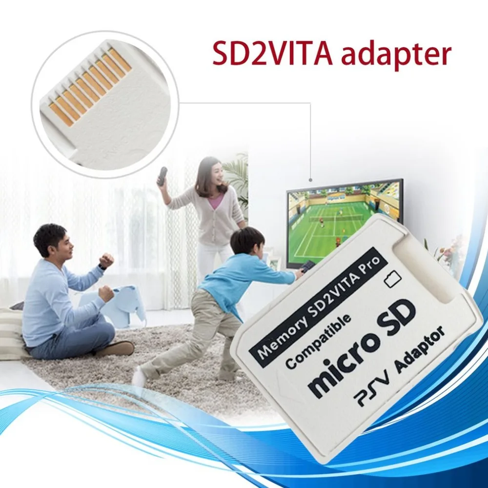 Профессиональный маленький размер Версия 5,0 SD2VITA адаптер для PS Vita TF карты памяти для psv ita игры Card1000/2000 psv адаптер