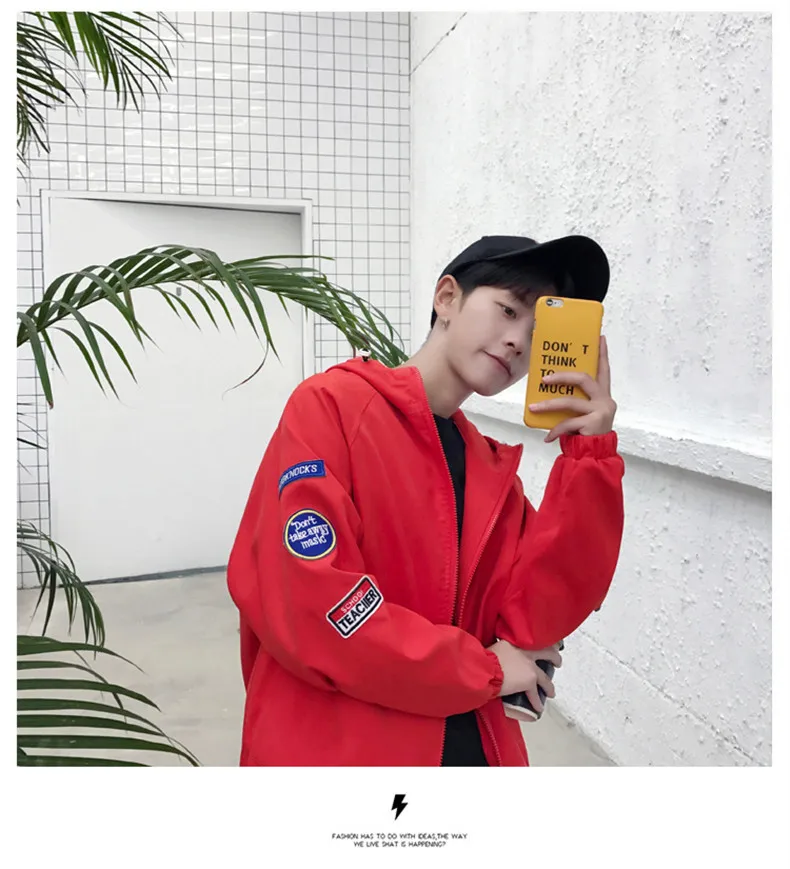 Hong Kong style BF весеннее пальто для мужчин корейский стиль для мальчиков Harajuku BF Стиль студентов универсальная куртка Ulzzang бейсбольная форма Fas