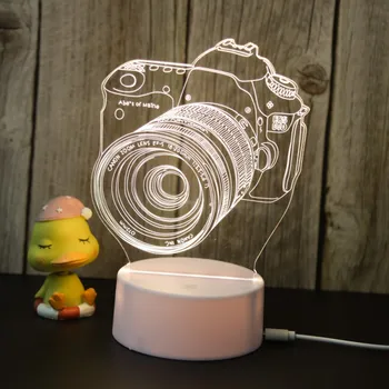 

3D Acrylic Night Light Sleeping Table Lamp Home Decoration Kids Bedroom Decorations Christmas Gift Toy For Baby New