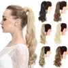 Synthetic Long Natural Wavy Ponytail Hair Extension For Women Heat Resistant Wrap Around Clip-in Ponytails Hairpieces P002 1