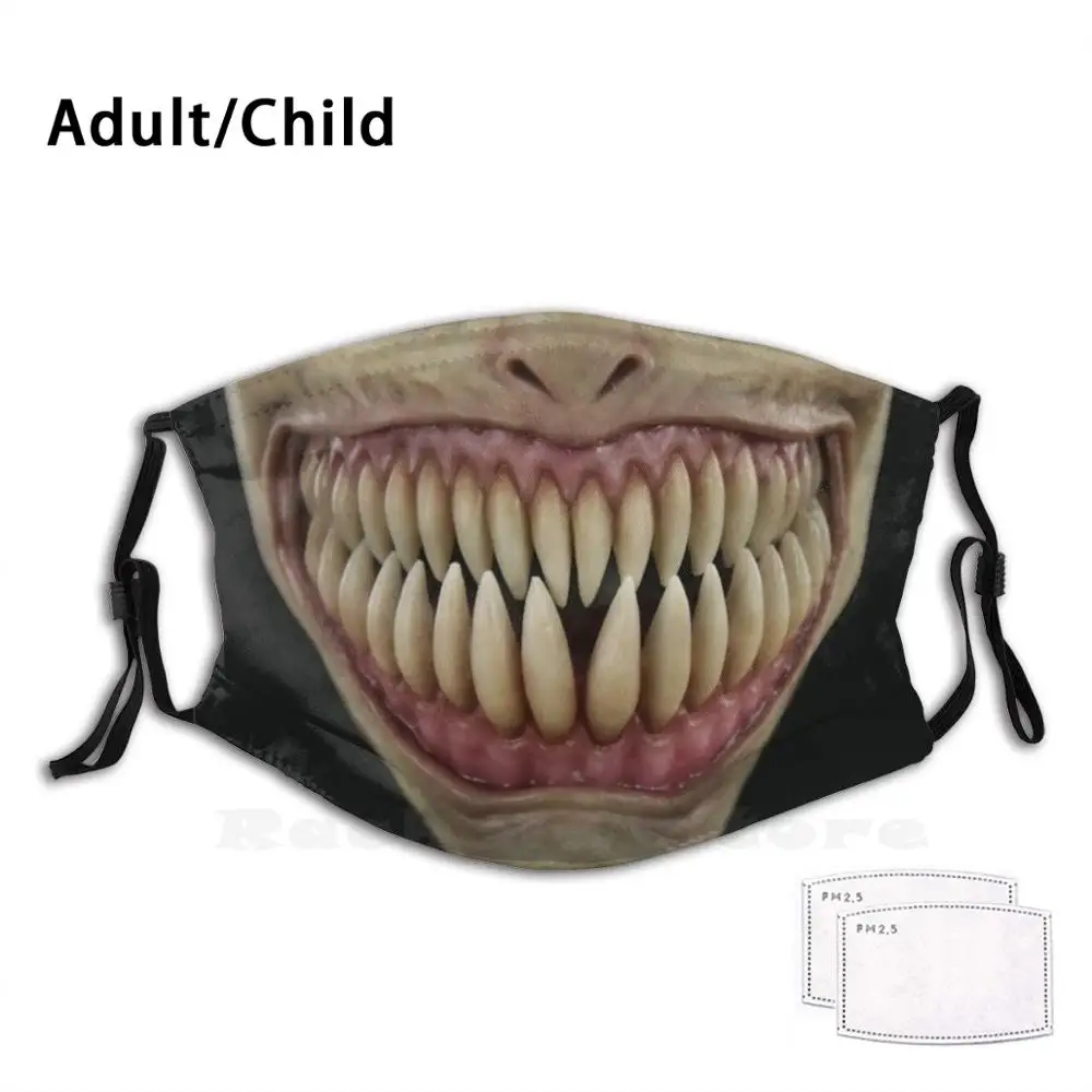 

The Stalker Print Washable Filter Anti Dust Mouth Mask Cfx Composite Effects Cfx Silicone Stalker Big Mouth Teeth Chompers
