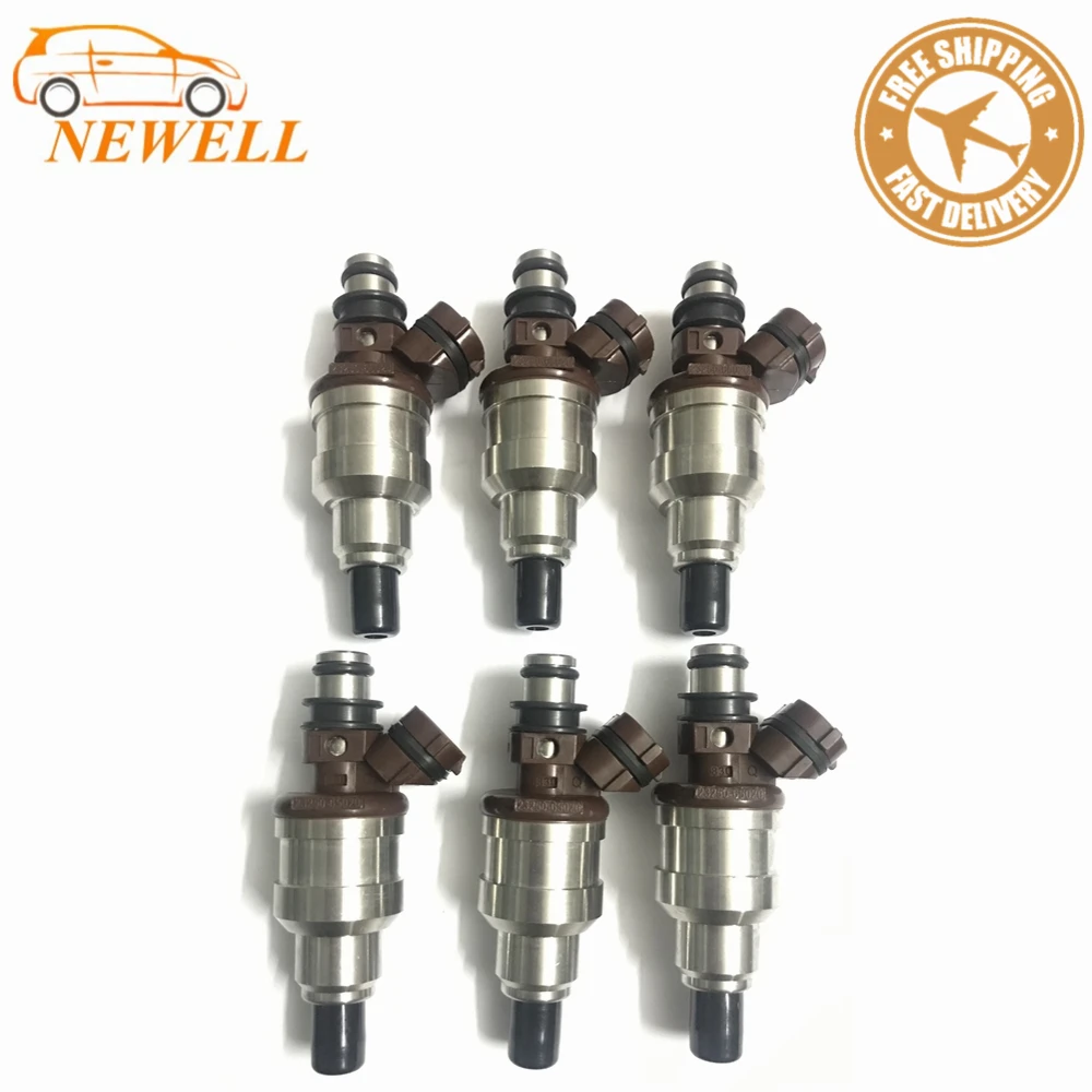 6x 23250-65020 23209-65020 Топливная форсунка для TOYOTA 4runner грузовик T100 3VZE 1988~ 1995