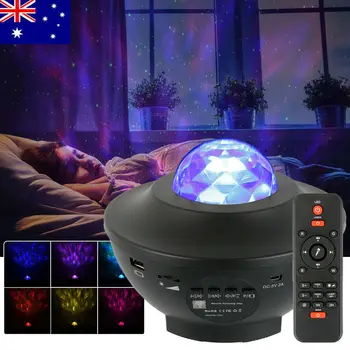 

Led Star Projector Night Light Galaxy Starry Night Lamp Ocean Wave Projector With Music Bluetooth Speaker Remote Control For Kid