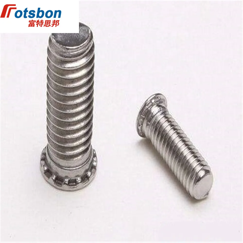 FHS-0420-10 Round Head Studs Self-clinching Blind Rivet Protruding Stud Clinch Screw Platen Screws Sheet Metal Vis PCB