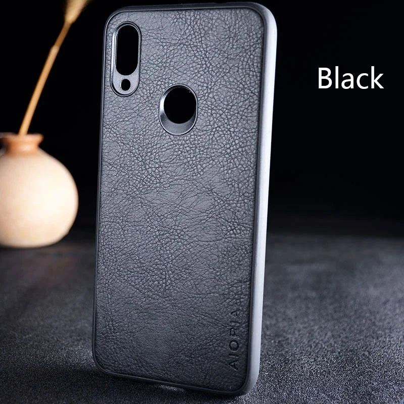 Для xiaomi redmi note 7 8 pro Чехол funda роскошный кожаный винтажный кожа с рисунком Litchi capa чехол для xiaomi redmi note 7