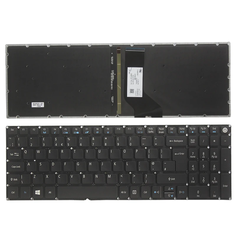 

Новая английская клавиатура для Acer Aspire 3 A315-21 A315-41 A315-41G A315-31 A315-51 A315-53 UK, черная клавиатура с подсветкой