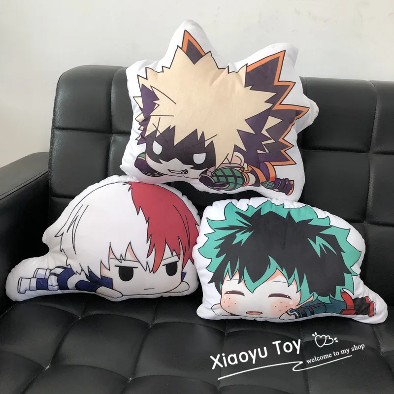 1 шт. 35 см 45 милые с героями из мультфильма «Мой герой Академии Bakugou Katsuki Todoroki шото мидория изуку укрепить плюшевые Boku Академия подушка