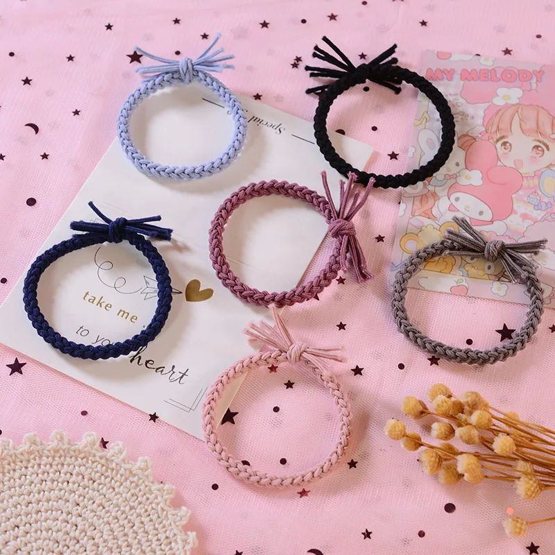 new Fashion Twist style elastic hair bands girls ponytail holder head rope hair 20pcs/lot hair accessories for women sets