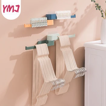 

Foldable Collect Clothes Clips Hanger Clothes Drying Rack Multifunction Plastic Clothes Hangers Home Storage Hangers Organizer