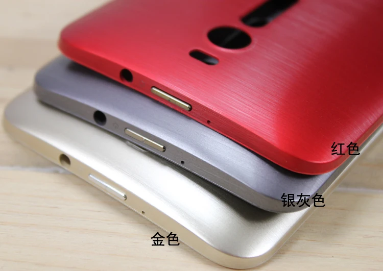 

Original Phone Cases For ASUS Zenfone 2 ZE551ML ZE550ML Z00A Z00AD Z00ADB Gold Battery Cover Housing Rear Door Lid With Button