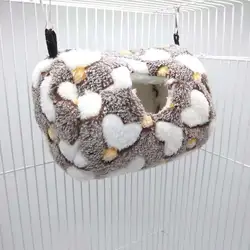 Гнездо для попугая кровать Зима плюш Теплый висячее дупло клетка гамак для домика для хомяка PXPC
