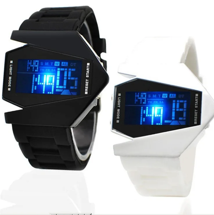 

Watch LED Fashion Sports Cool Colorful Aircraft Stude