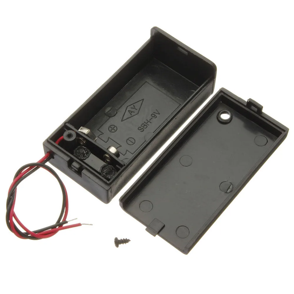9 Volt Box Pack Power Toggle 1pc 9V Battery Holder ON/OFF Switch Power Bank Case