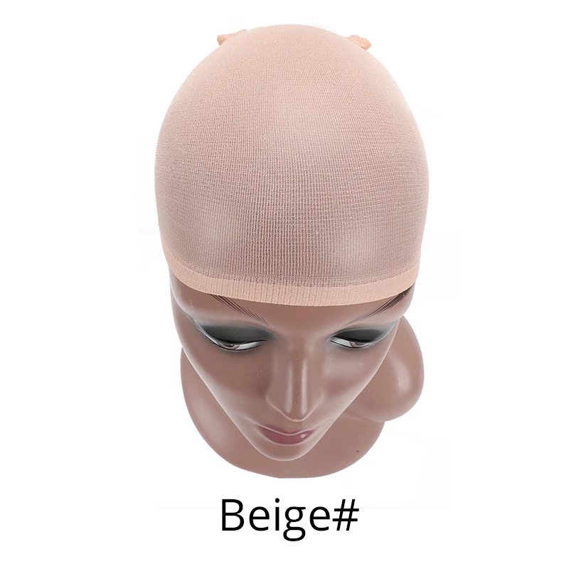 Beige 24pcs Plussign дешевые хорошие парики крышка s для изготовления париков 12 упаковок(24 шт.) черный красный кофе бежевый стрейч парик на сетке колпачок волос сетка для плетения - Цвет: Beige 24pcs