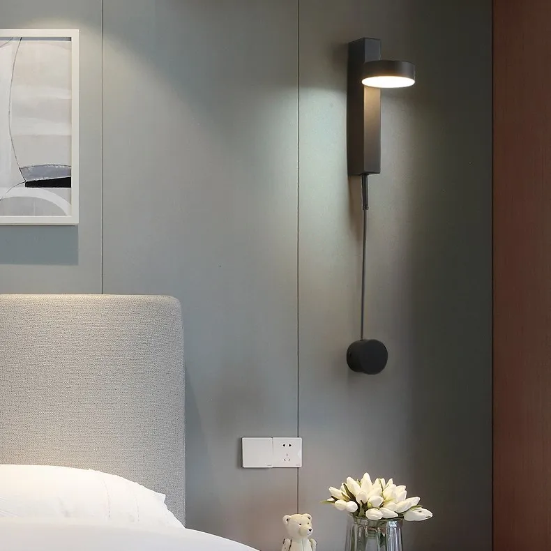 

Nordic Art Designer Living Room Decorative Wall Lamp Simple Personality Post-modern Bedside LED Wall Lamp