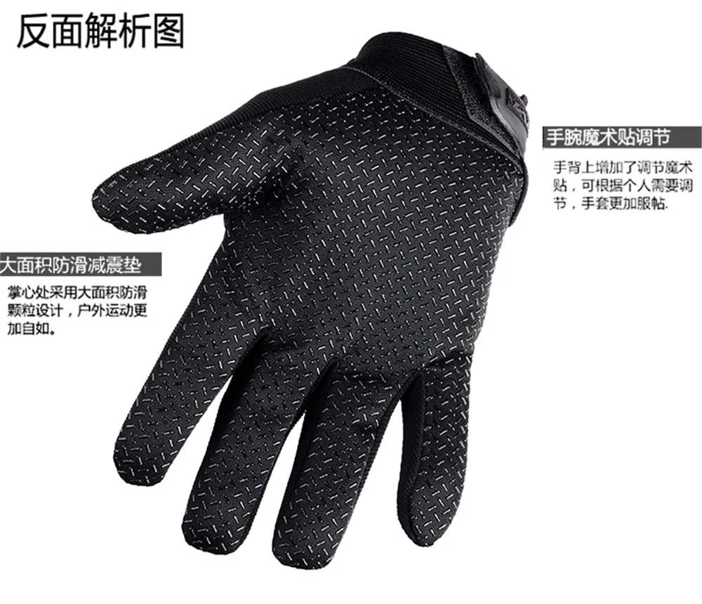 Outdoor Fly Fishing Waterproof Non-slip Breathable Full-finger Durable Cycling Fishing Gloves Tactical Protective Training 2021