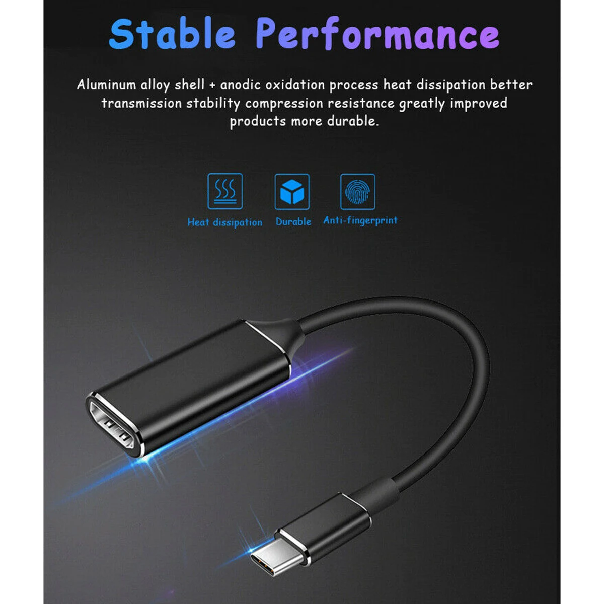 USB-C 4K HD конвертер для портативных ПК мобильных телефонов тип-c к HDMI Кабель-адаптер тип-c к адаптеры HDTV