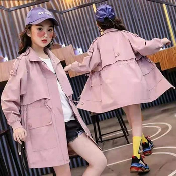 

Three Colors Windbreaker Spring And Autumn 2019 Baby Girls Jackets Coats Fashion Children Outwear Coat Kids Girls Casual Jacket