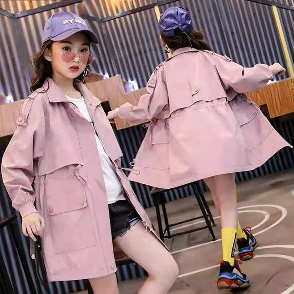  Three Colors Windbreaker Spring And Autumn 2019 Baby Girls Jackets Coats Fashion Children Outwear C