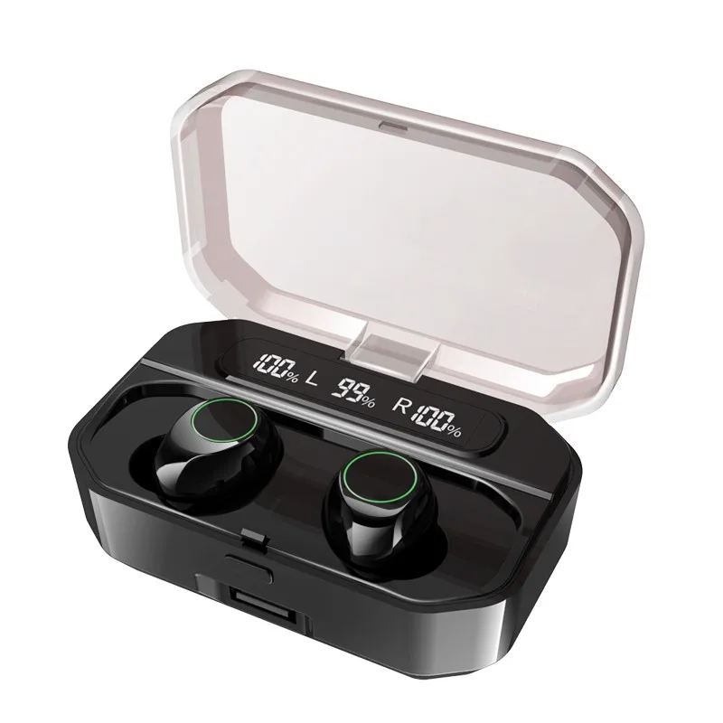 Wireless Earphones TWS Wireless Bluetooth 5 0 Headphones LED Display Waterproof Headphone 2600mAh Charging Case With Microphone