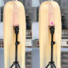 Ably 613 блонд кружевные передние человеческие волосы парики бразильские Прямые 13х4 кружевные передние парики предварительно выщипанные с детскими волосами Remy кружевные парики 150