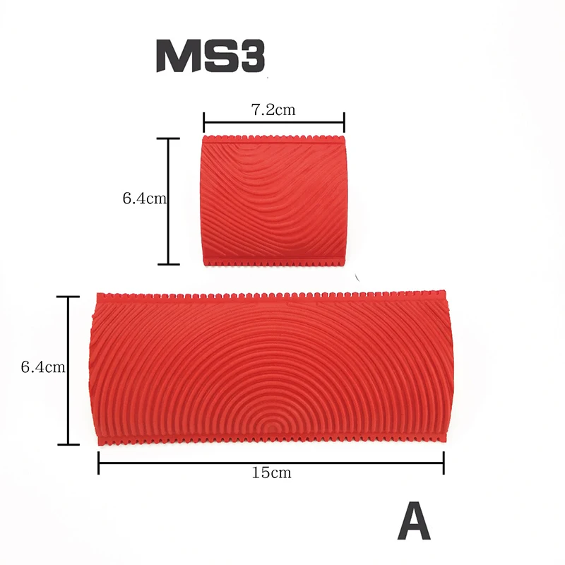 Rubber Paint Roller Cylinder Imitation Wood Grain Brush Wall Texture Art DIY Painting Tool Set