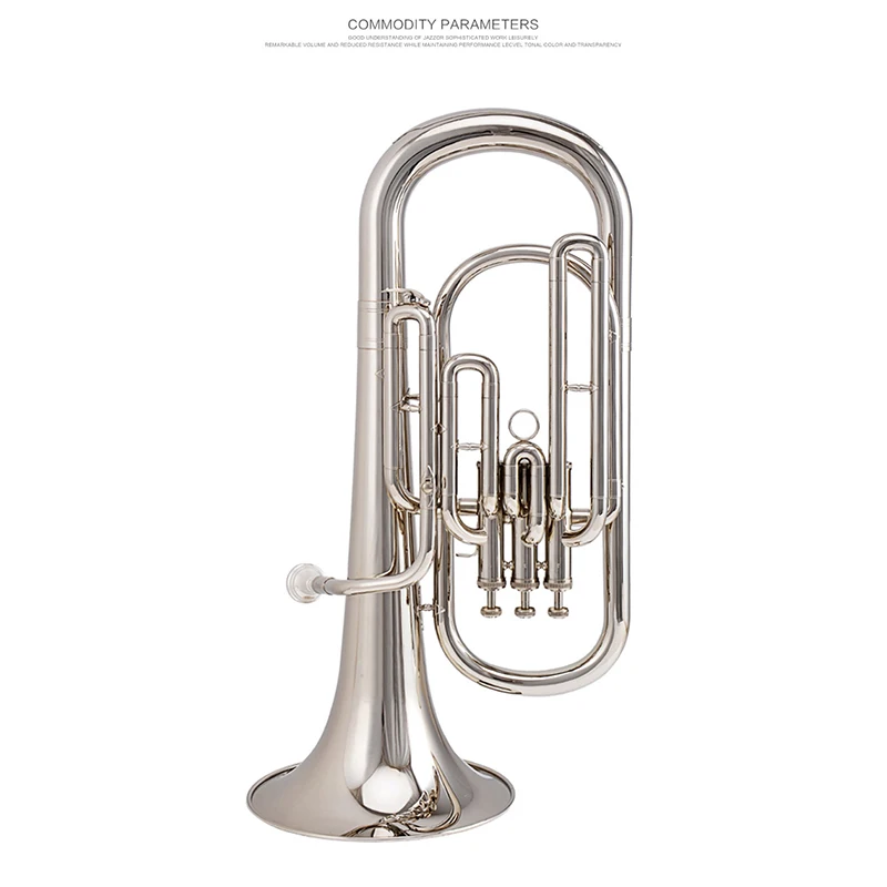 Euphonium B плоский три вертикальный ключ тенор-Горн Холдинг труба латунные инструменты