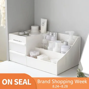 

Makeup Organizer Plastic Storage Box Jewelry Container Make Up Case organizer for Cosmetic Office Box Make up makeup organizers