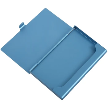 

Creative Useful Box Cover Credit Business Card Wallet (Blue)
