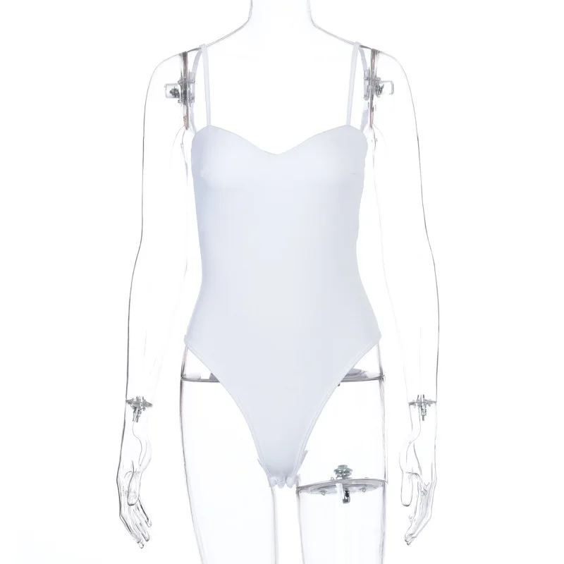 Toplook Sexy Sleeveless Bodycon Bodysuit 2020 Summer Women Elegant Fashion Streetwear Outfits Clothes Solid Body Party Club