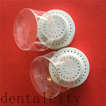 

Best 2pcs Dental Plastic Burs Holder Block Case 60 Holes Slots