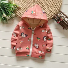 Новинка; сезон весна-осень; модный свитер с капюшоном с единорогом для малышей; свитер для маленьких мальчиков и девочек; топы; одежда; Повседневные свитера; От 0 до 6 лет