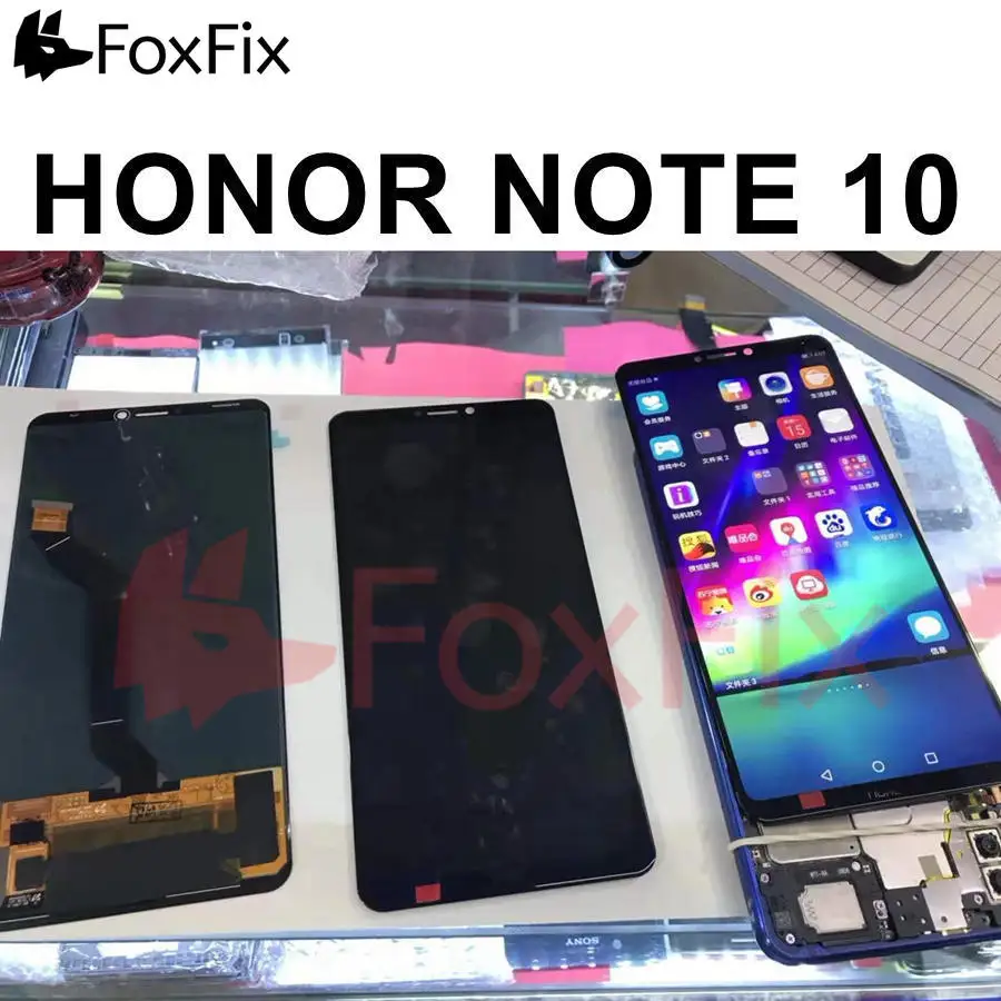 AMOLED дисплей для huawei Honor Note10 Note 10 ЖК-дисплей с сенсорным экраном дигитайзер с рамкой Honor Note 10 ЖК-экран черный синий