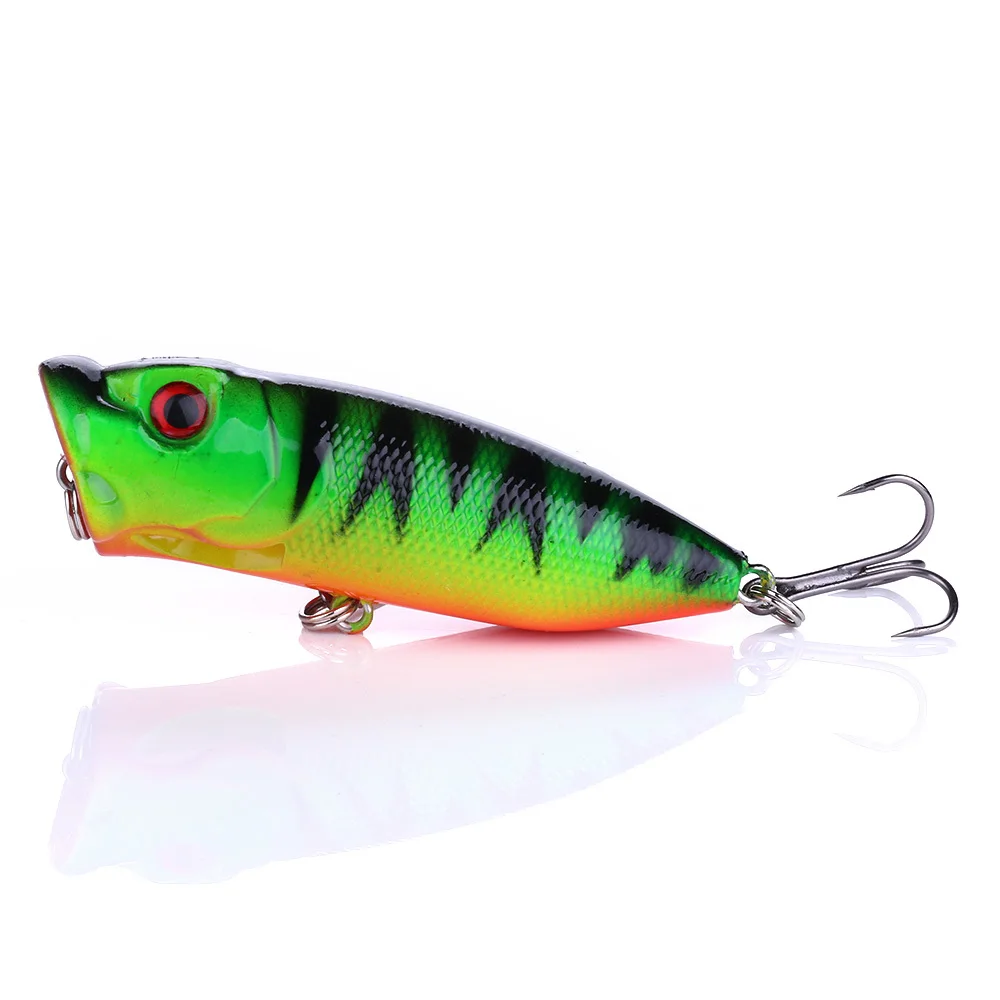 

1pc 6.5cm 11.5g Popper Fishing Lure isca artificial fishing bait Crankbait Wobblers high carbon steel hook Fishing Lures Hot Top
