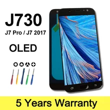 Fabryka Lcd OLED do Samsung Galaxy J7 2017 wyświetlacz J730F 5.5 wymiana ekranu J7 Pro Lcd do Samsung J730 Lcd ekran dotykowy