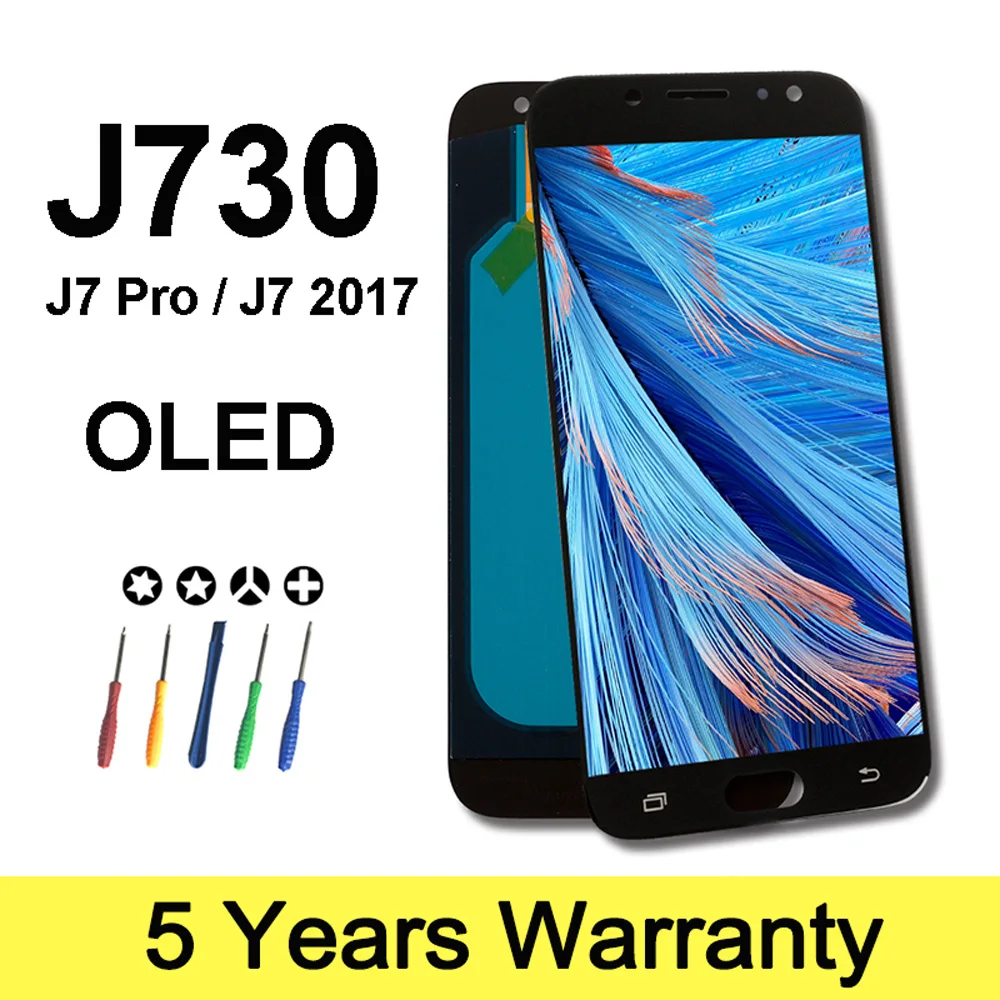 Заводской ЖК дисплей OLED для Samsung Galaxy J7 2017 J730F 5 замена экрана Pro J730 сенсорный