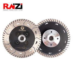 Raizi – disque de coupe en diamant pour affûter le granit, marbre, béton, 75/115/125mm, M14, 2 pièces 