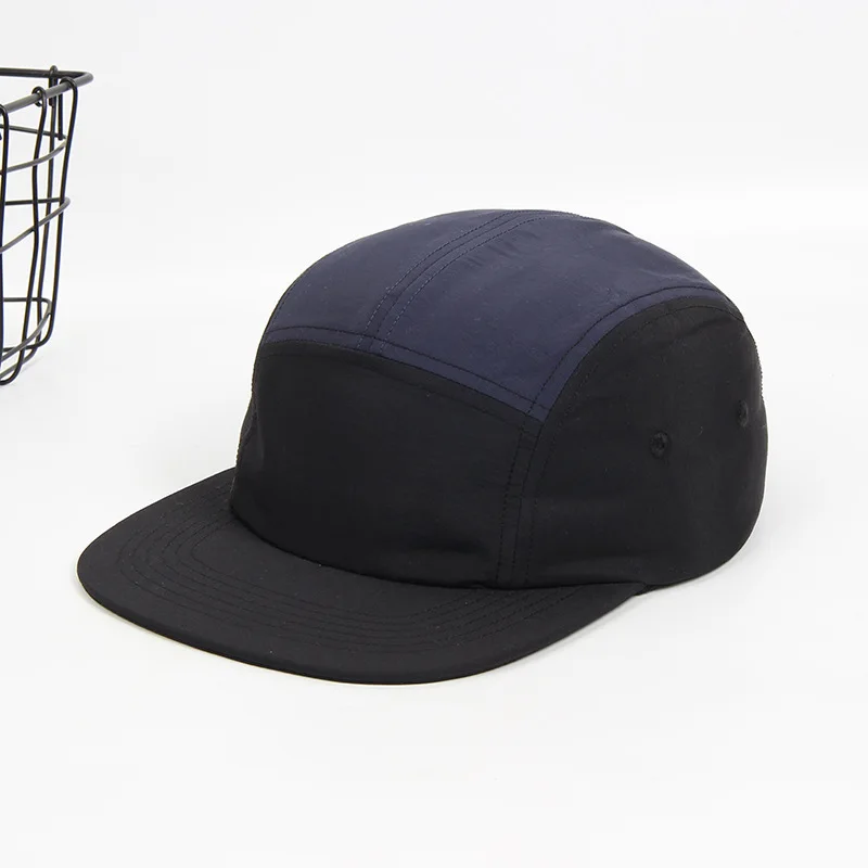Custom Logo Spring and Summer 5 Panel Baseball Cap Quick-drying Waterproof Nylon Hat Bomber Camping Sports Leisure Cap Unisex 4