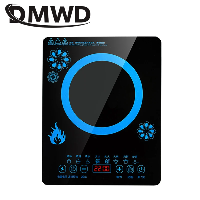 Comprar Cocina eléctrica multifunción DMWD placa calefactora inteligente olla caliente cocina vitrocerámica hervidor para sopa freidora
