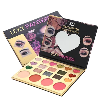 

Shimmer Highlight Blush Glitter Makeup Palette Waterproof Cosmetics 20 Colors Glitter Matte Eyeshadow Palette SC30