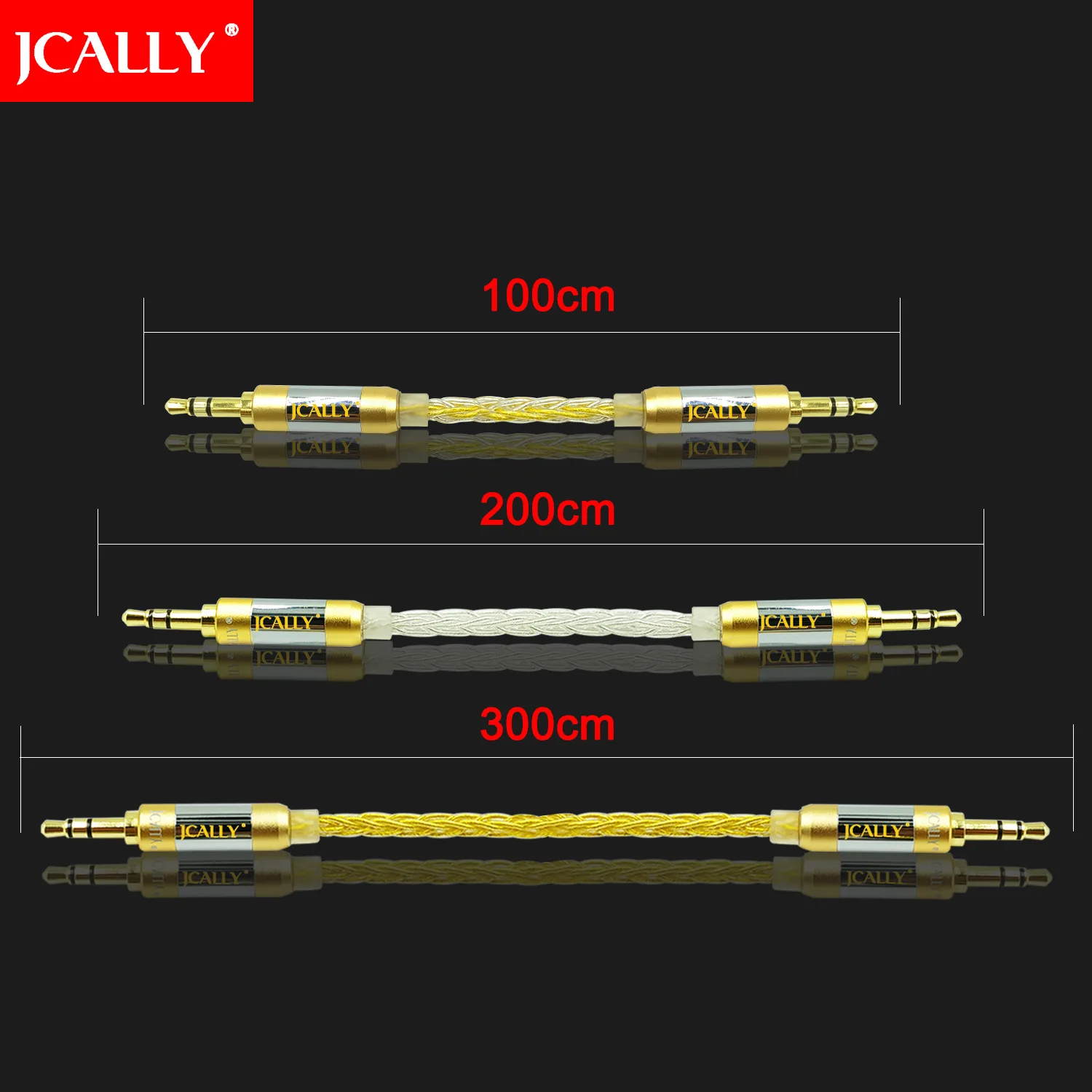 JCALLY JC08A бескислородное медное покрытие 3,5 пар 3,5 пара линия записи обновление линии AUX аудио кабель