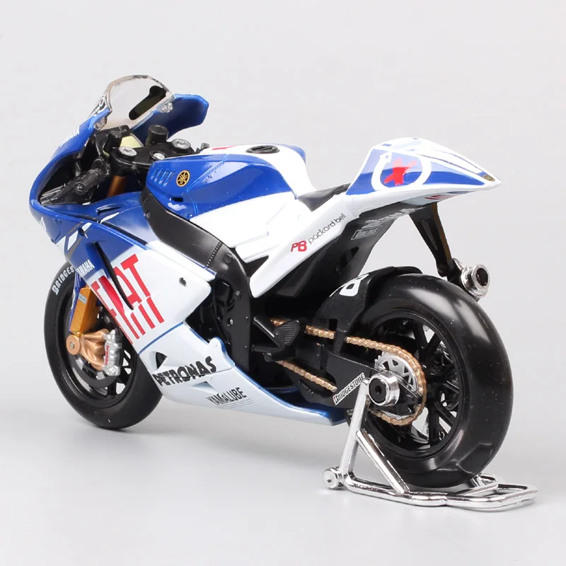 1/10 maisto большой весы Fiat Yamaha YZR-M1 № 99 лого Jorge Lorenzo moto rcycle moto велосипед литая игрушка гоночный автомобиль модель игрушки GP 2009