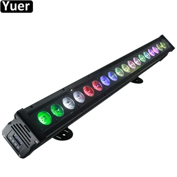 

IP65 18X18W RGBWA-UV LED 6IN1 Wall Washer Light Bar Pixel Point DMX512 Sound Party Color Music Lights DJ Disco Wall Wash Light
