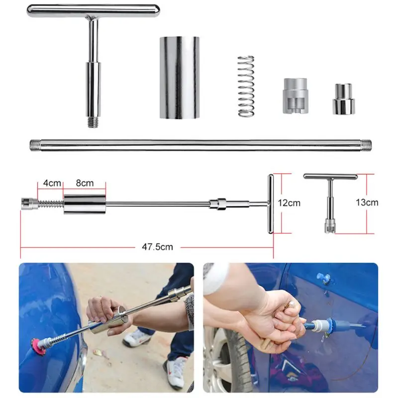 

Tools Auto Repair Tool Car Dent Repair Dent Puller Kit 2 in 1 Slide Hammer Reverse Hammer Glue Tabs Suction Cups qyh